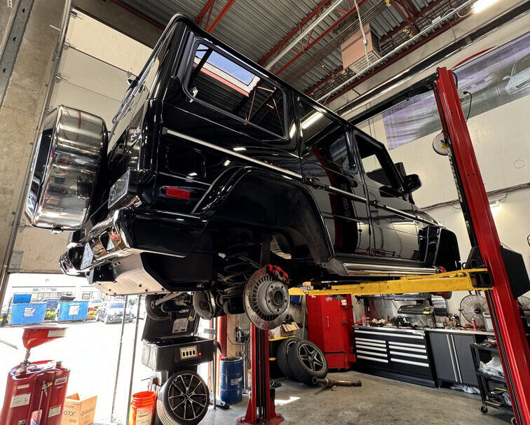 European Car in the shop for maintenance at CG Motorsports